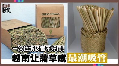 一次性纸吸管不好用！ 越南让蒲草成最潮吸管