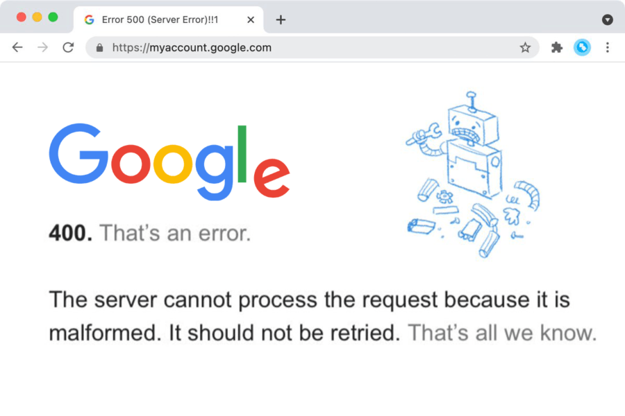 google-error