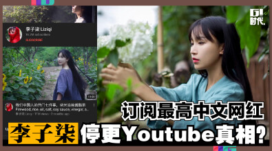 YouTube订阅最高中文网红：李子柒停更真相？